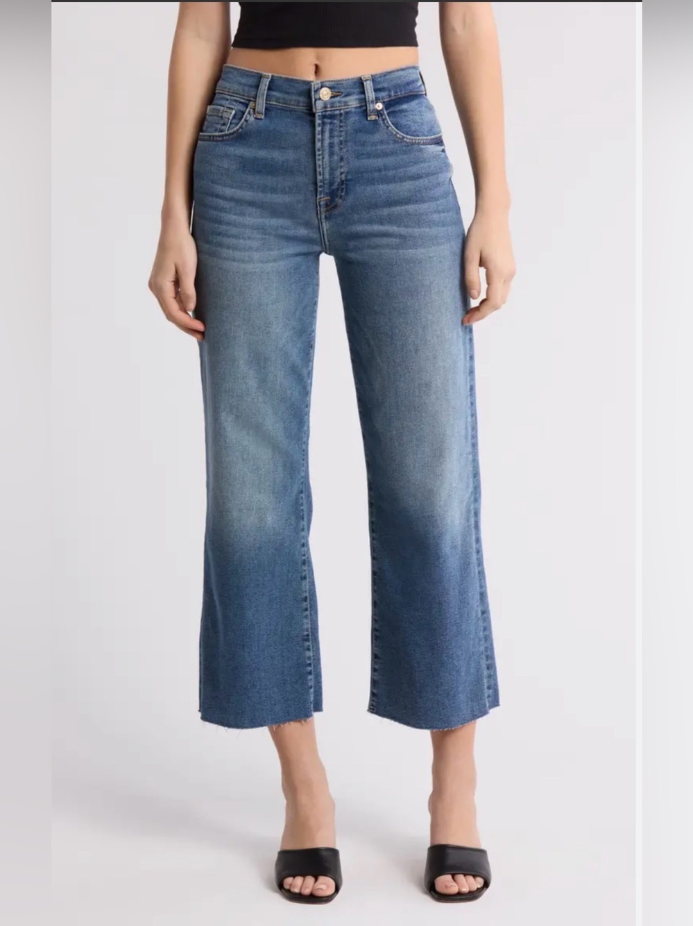 Fidelity Denim Ankle High Rise Calypso Blue